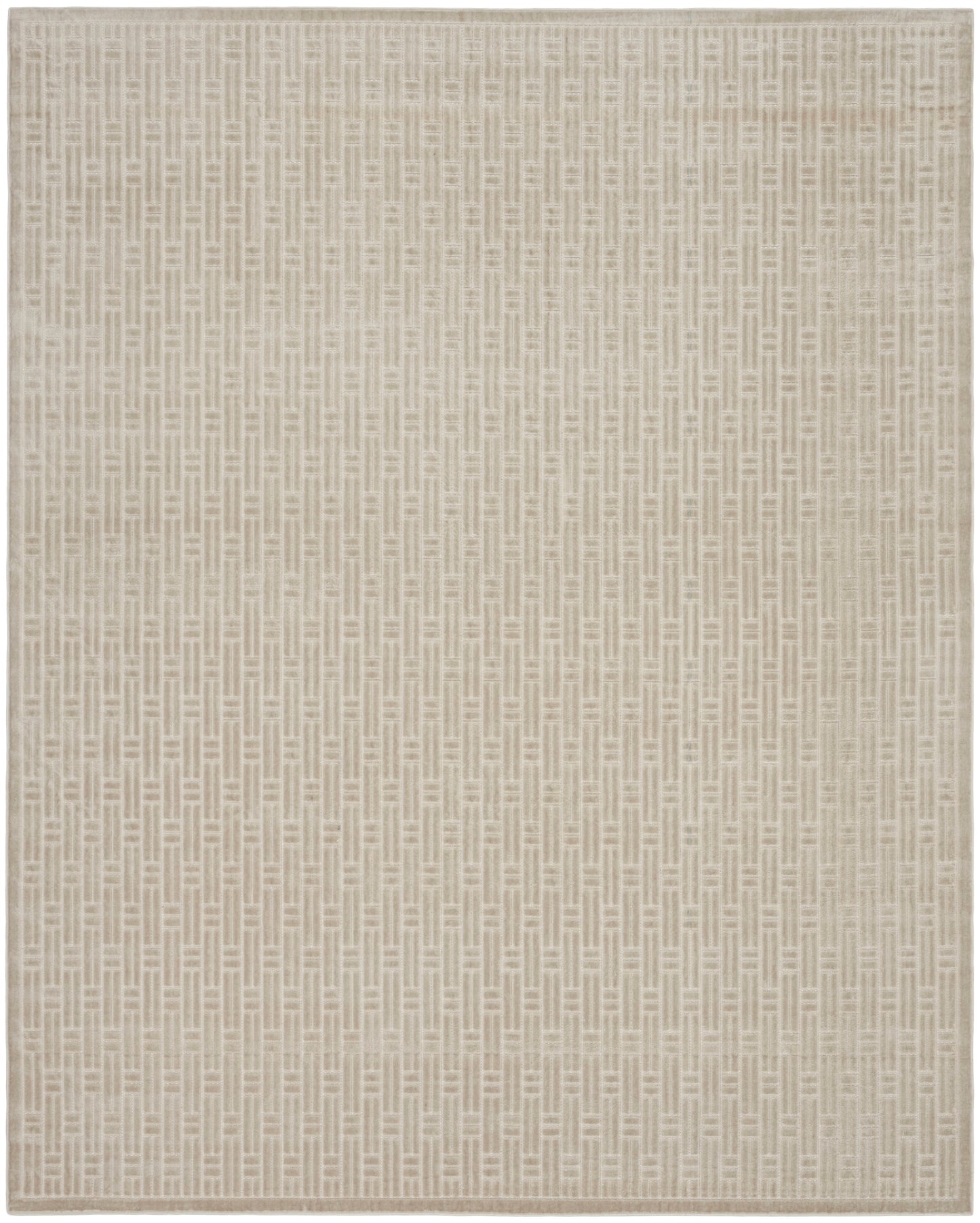 Nourison Home Washable Charm  Silver Ivory  Contemporary