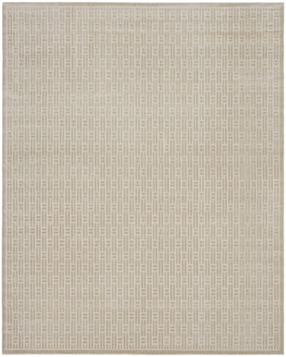 Nourison Home Washable Charm  Silver Ivory  Contemporary
