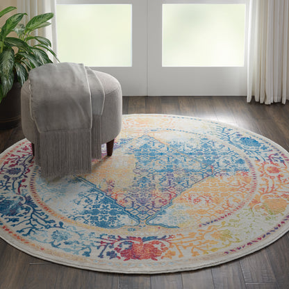 Nourison Home Ankara Global  Ivory Multicolor  Transitional