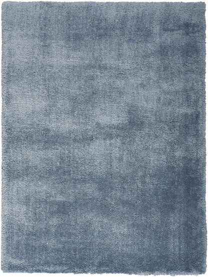 Nourison Home Dreamy Shag DRS05 Light Blue Contemporary Power-loomed Rug