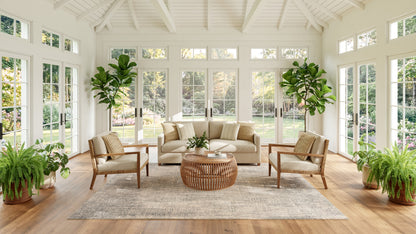 Nourison Home Botanical Washables  Taupe  Contemporary