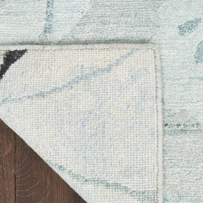 Nourison Home Silk Shadows  Blue Pink  Contemporary