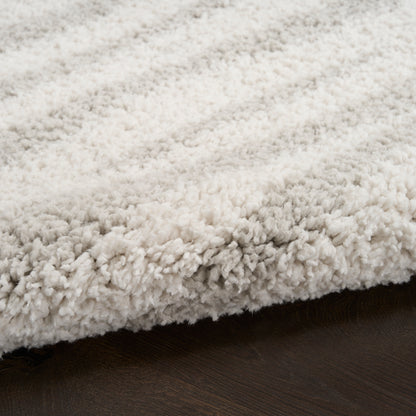 Nourison Home Modern Shag  Ivory Grey  Contemporary