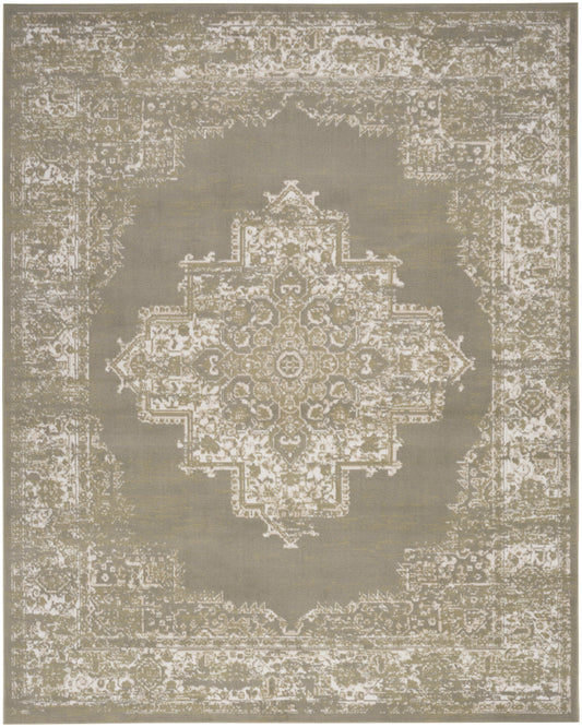 Nourison Home Grafix  Olive  Transitional
