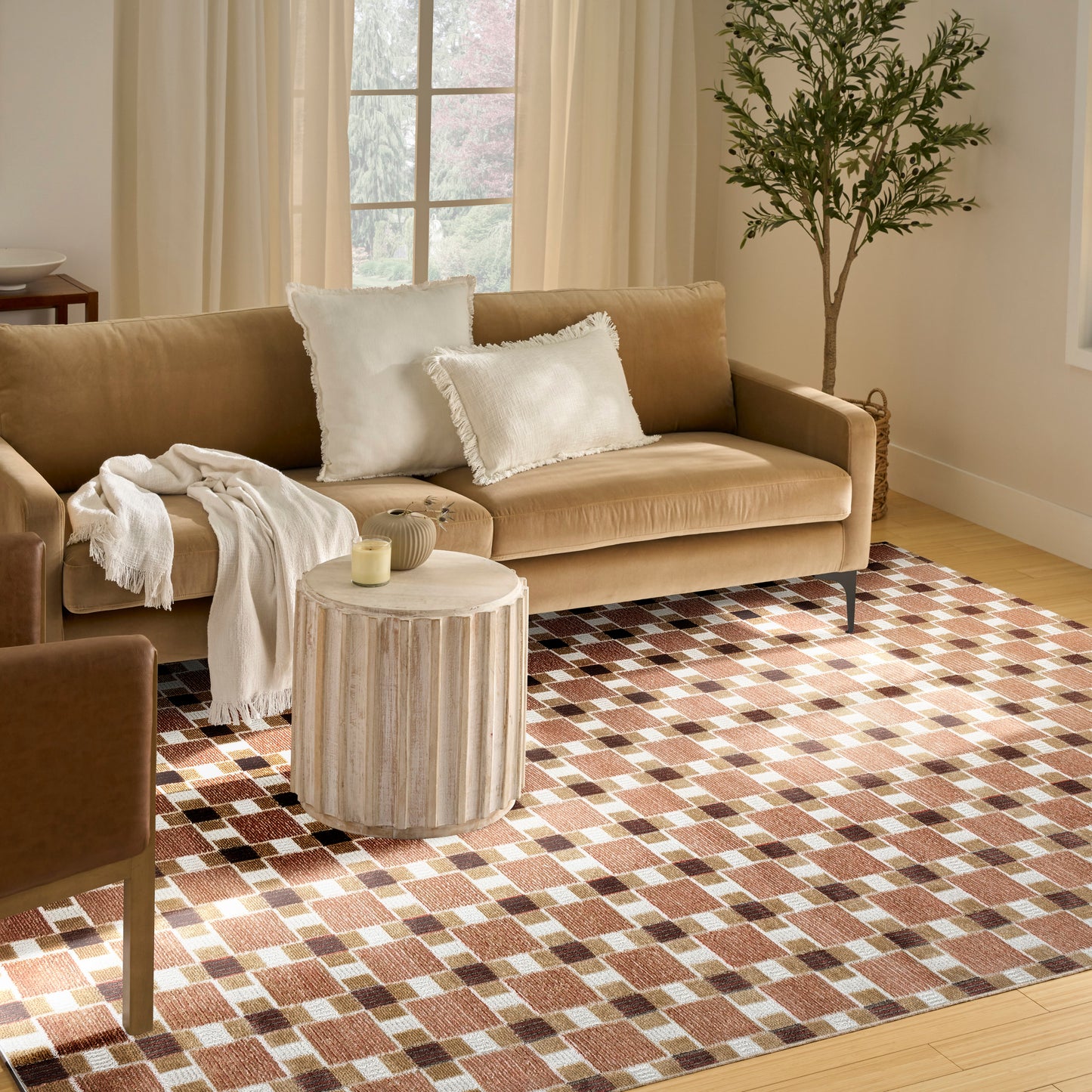 Nourison Home Nordic  Rust  Contemporary