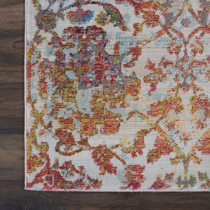 Nourison Home Ankara Global  Ivory Orange  Transitional