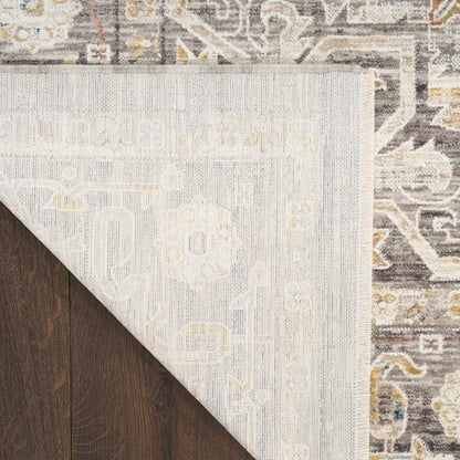 Nourison Home Antique Fusion  Ivory Charcoal  Traditional