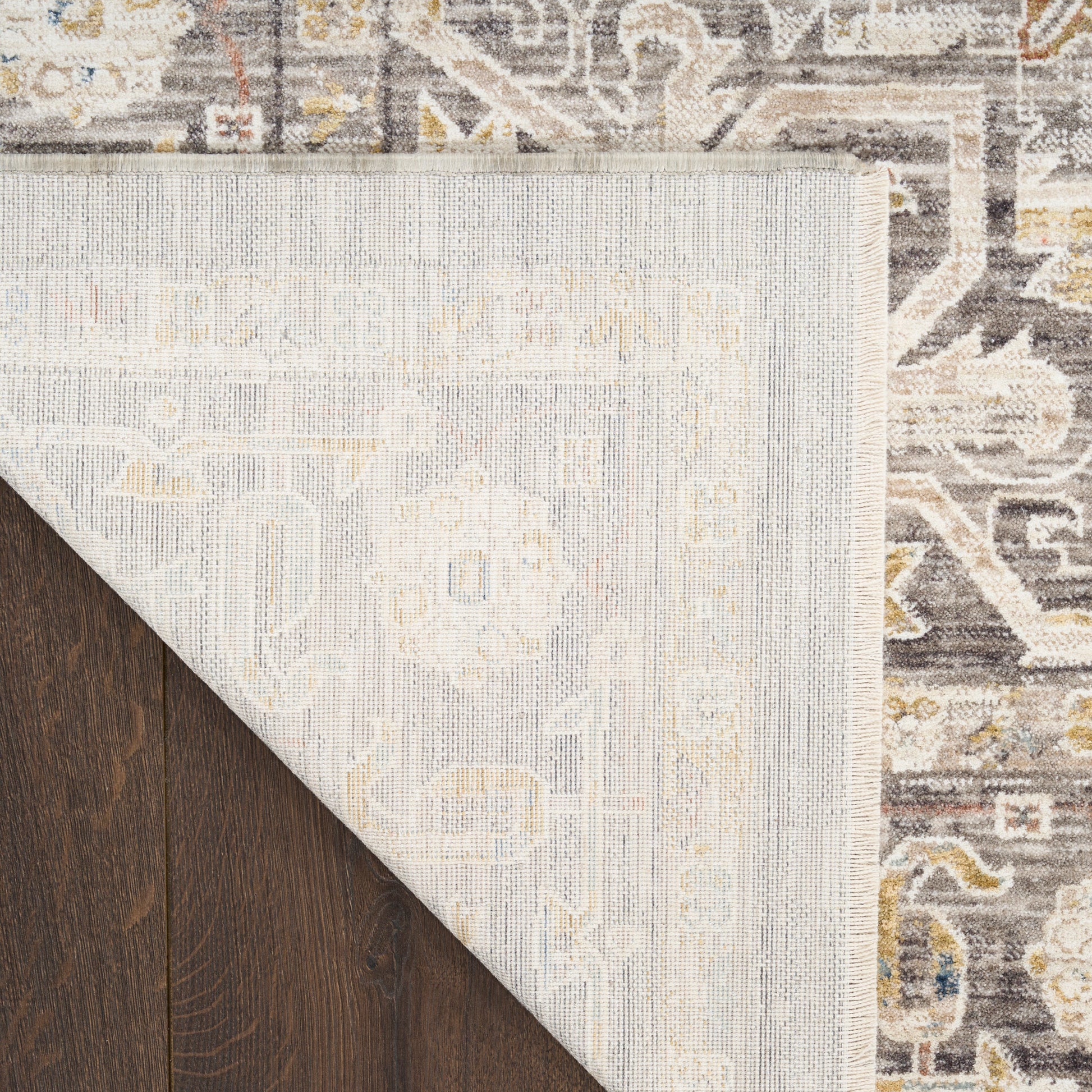 Nourison Home Antique Fusion  Ivory Charcoal  Traditional