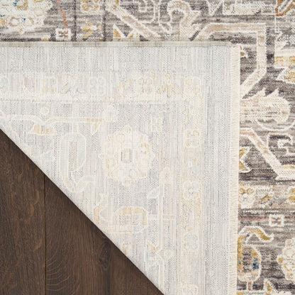 Nourison Home Antique Fusion  Ivory Charcoal  Traditional
