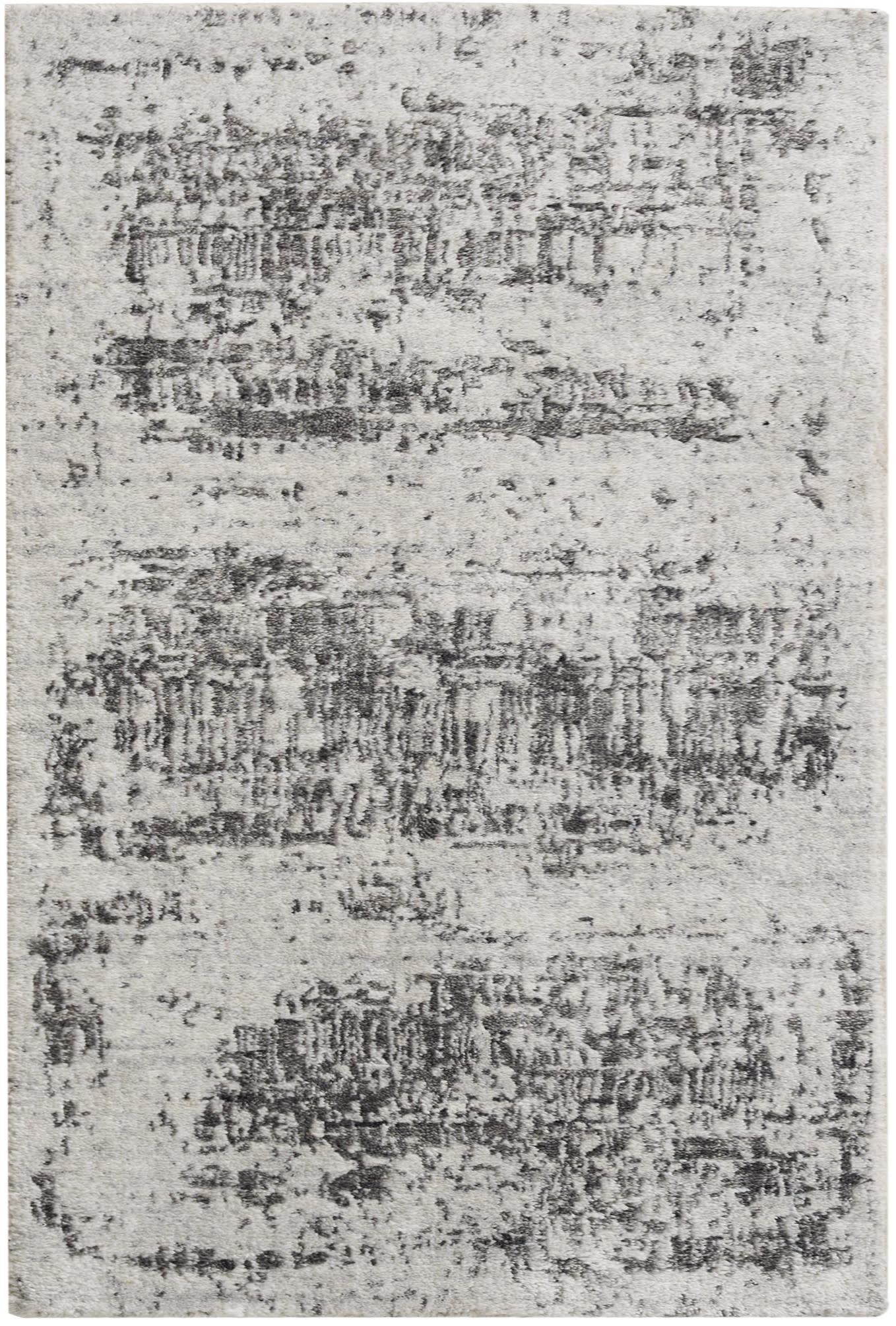 Nourison Home Harmony HAY01 Ivory Charcoal Contemporary Hand Woven Rug