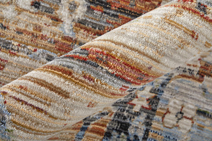 Feizy Melrose 39NZF Ivory Rust Transitional/Bohemian & Eclect Machinemade Rug - Rugs - Feizy - Atlanta Designer Rugs