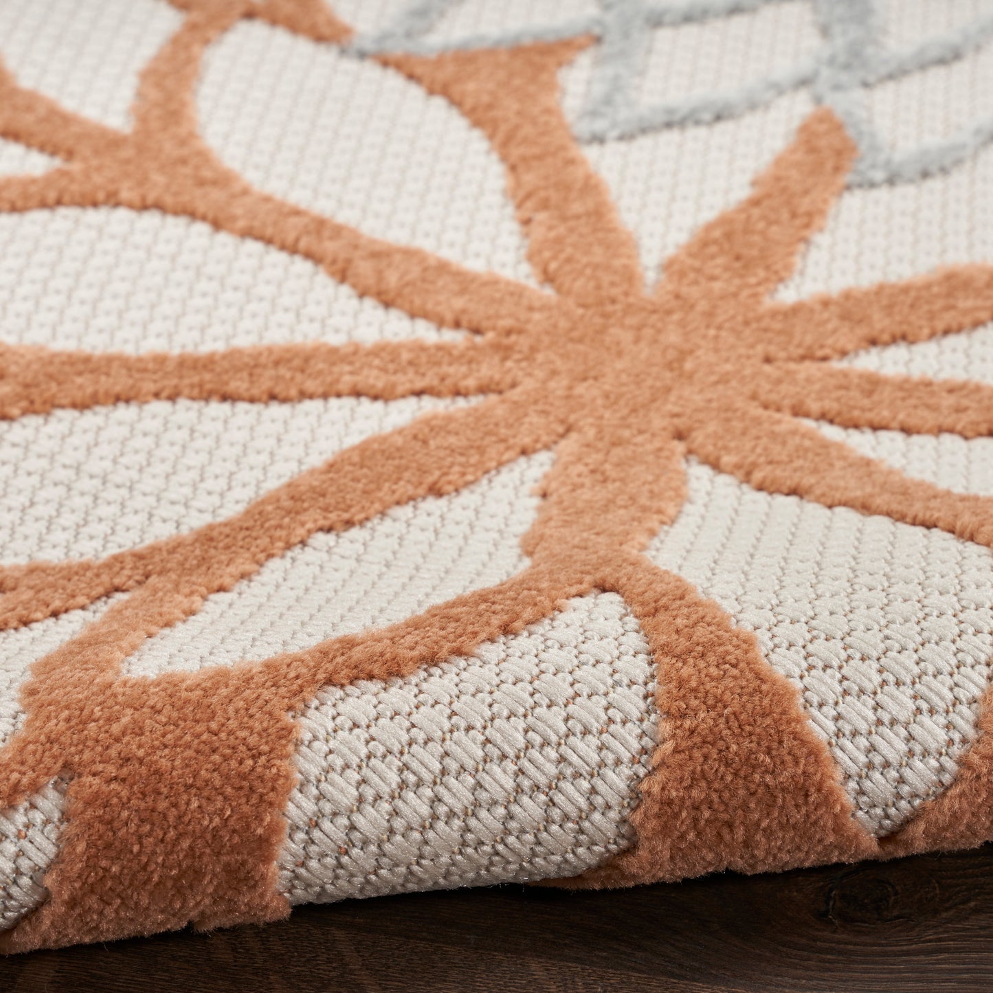 Nourison Home Aloha  Ivory Multicolor  Contemporary