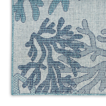 Nourison Home Garden Oasis  Blue  Contemporary