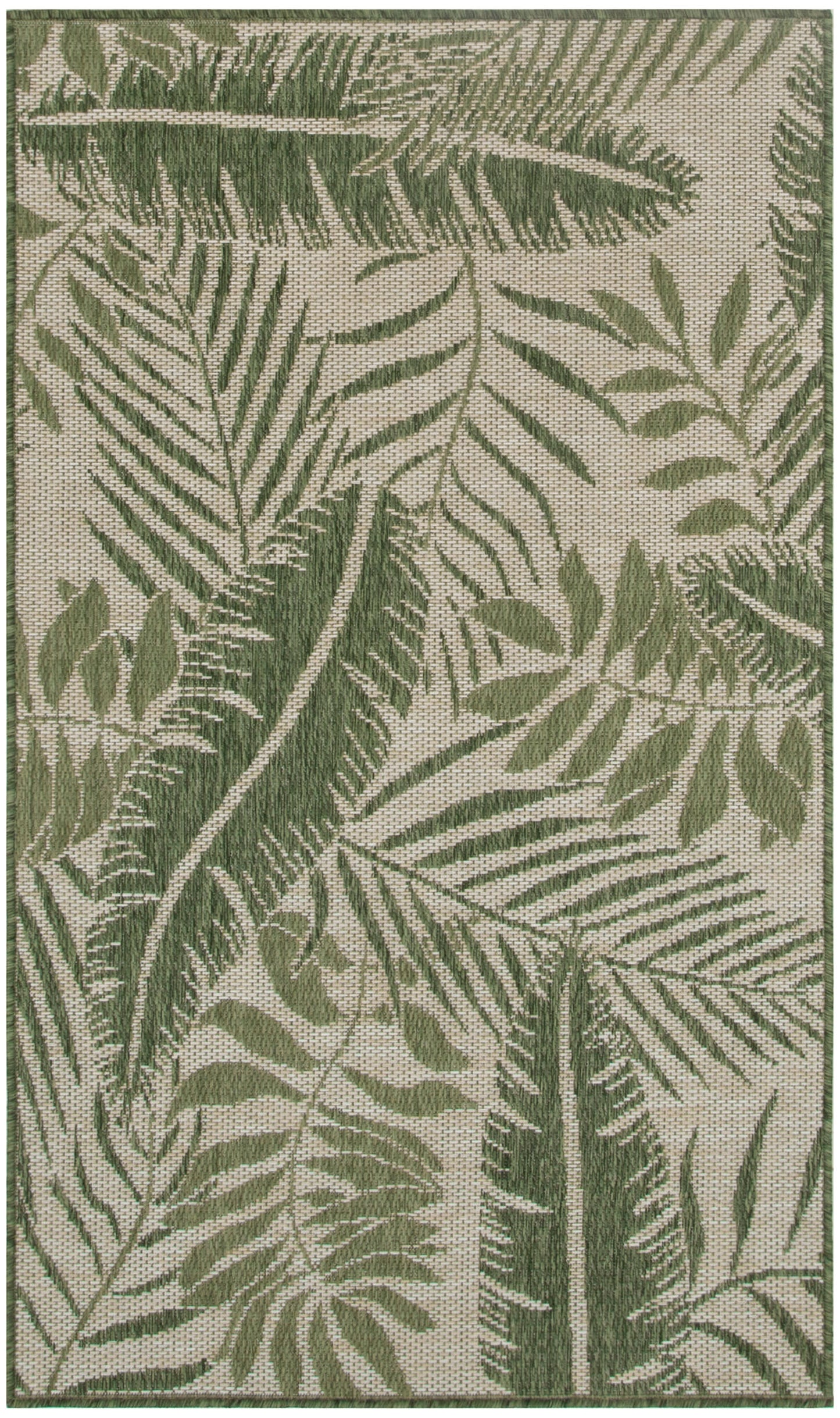 Nourison Home Garden Oasis GOA02 Ivory Green Contemporary Power-loomed Rug