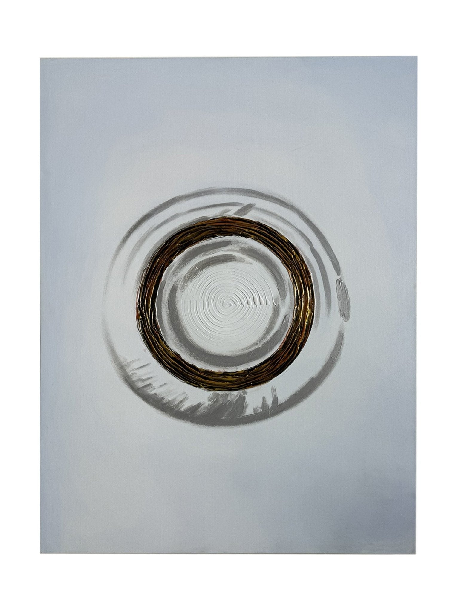 Eclectic Home Oil Painting Bronze Ring Bronze White Painting - Décor - Eclectic Home - Atlanta Designer Rugs