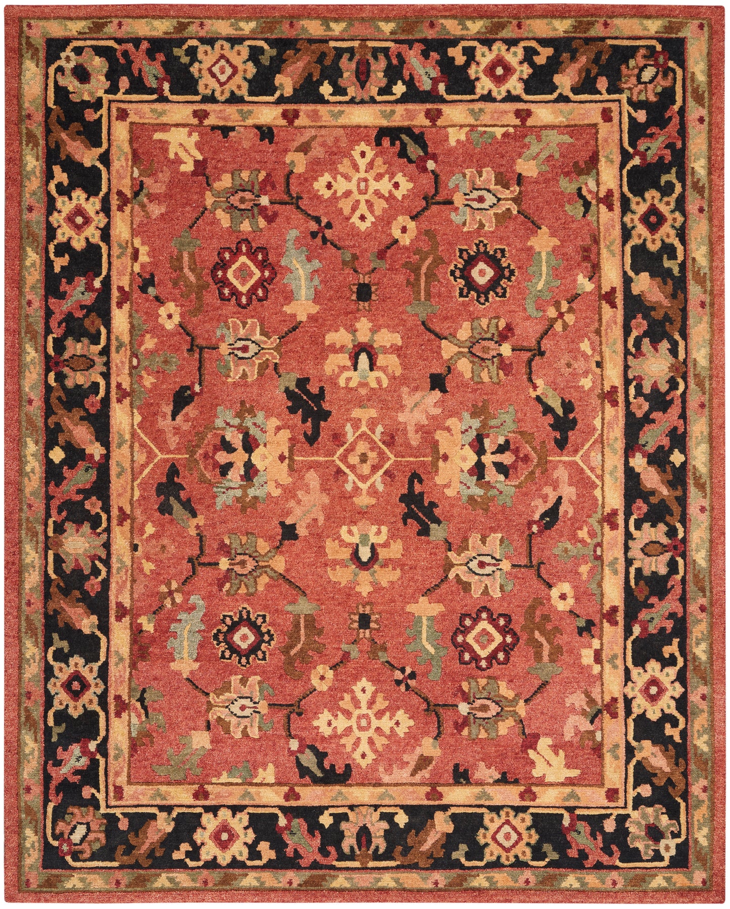 Nourison Home Tahoe TA12 Rust Traditional Knotted Rug