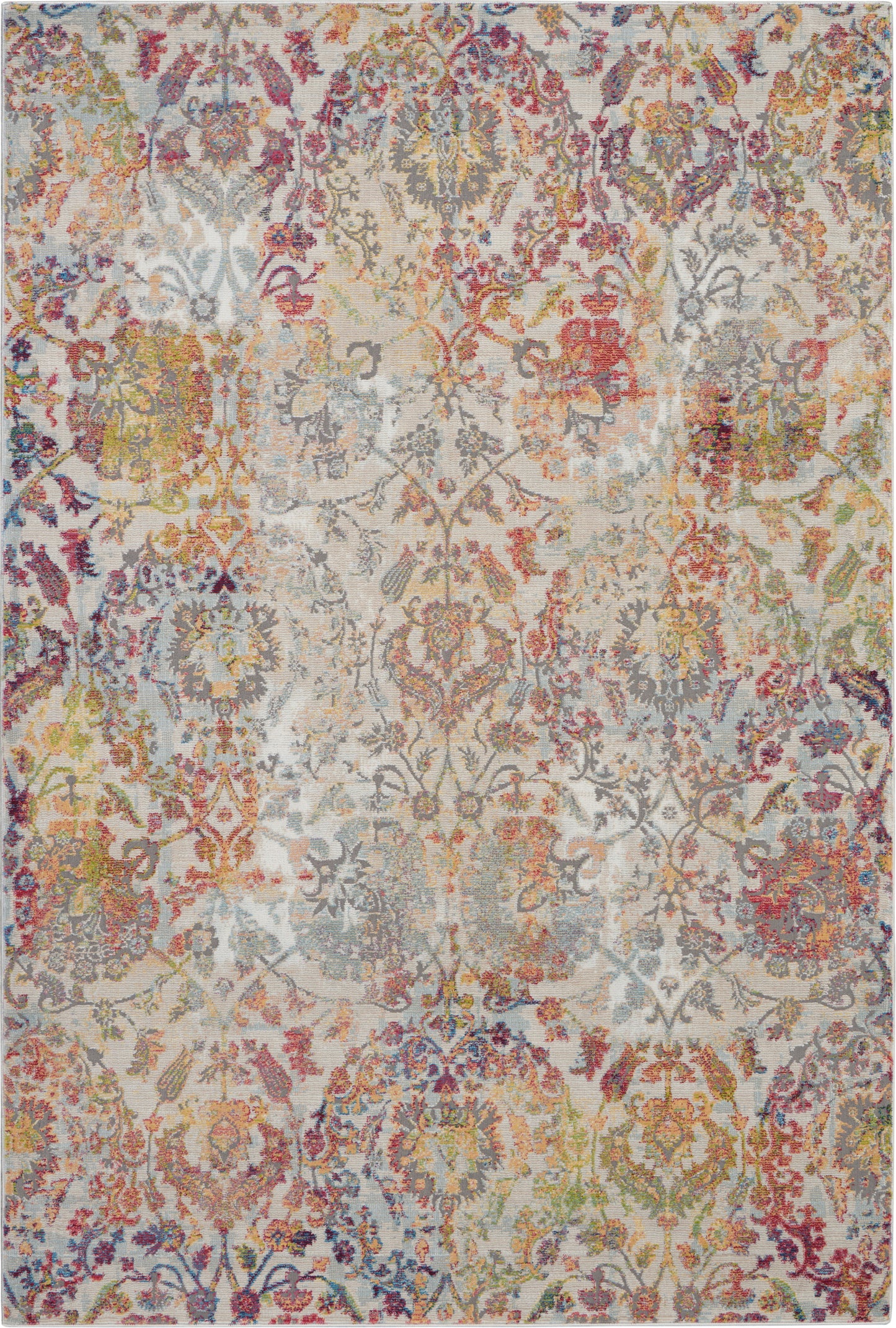 Nourison Home Ankara Global ANR06 Ivory Orange Transitional Power-loomed Rug