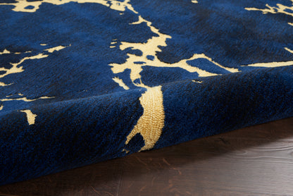 Nourison Home Symmetry  Navy  Contemporary