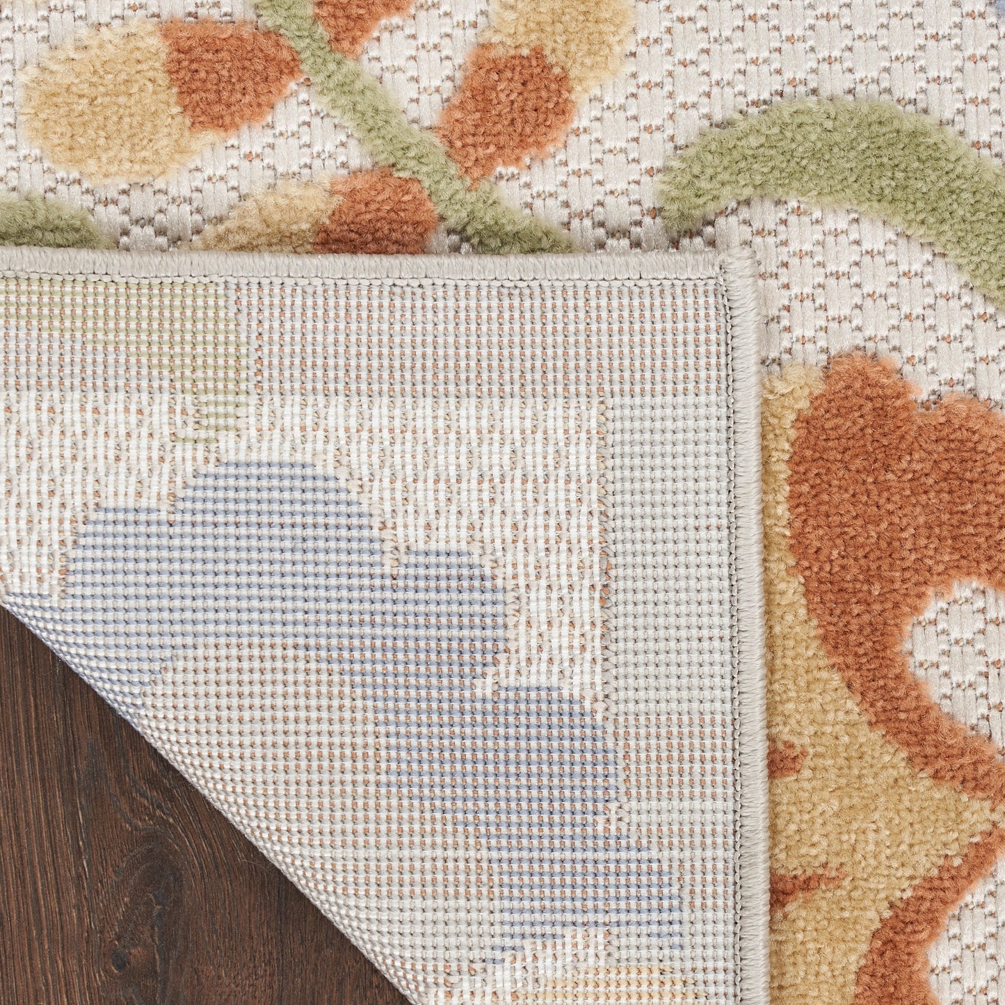 Nourison Home Aloha  Ivory Blue  Contemporary