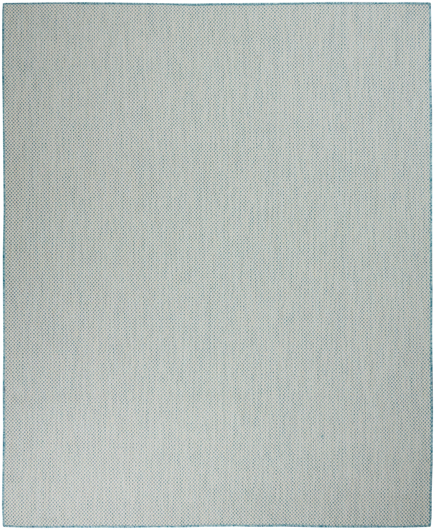 Nourison Home Courtyard  Ivory Aqua  Contemporary