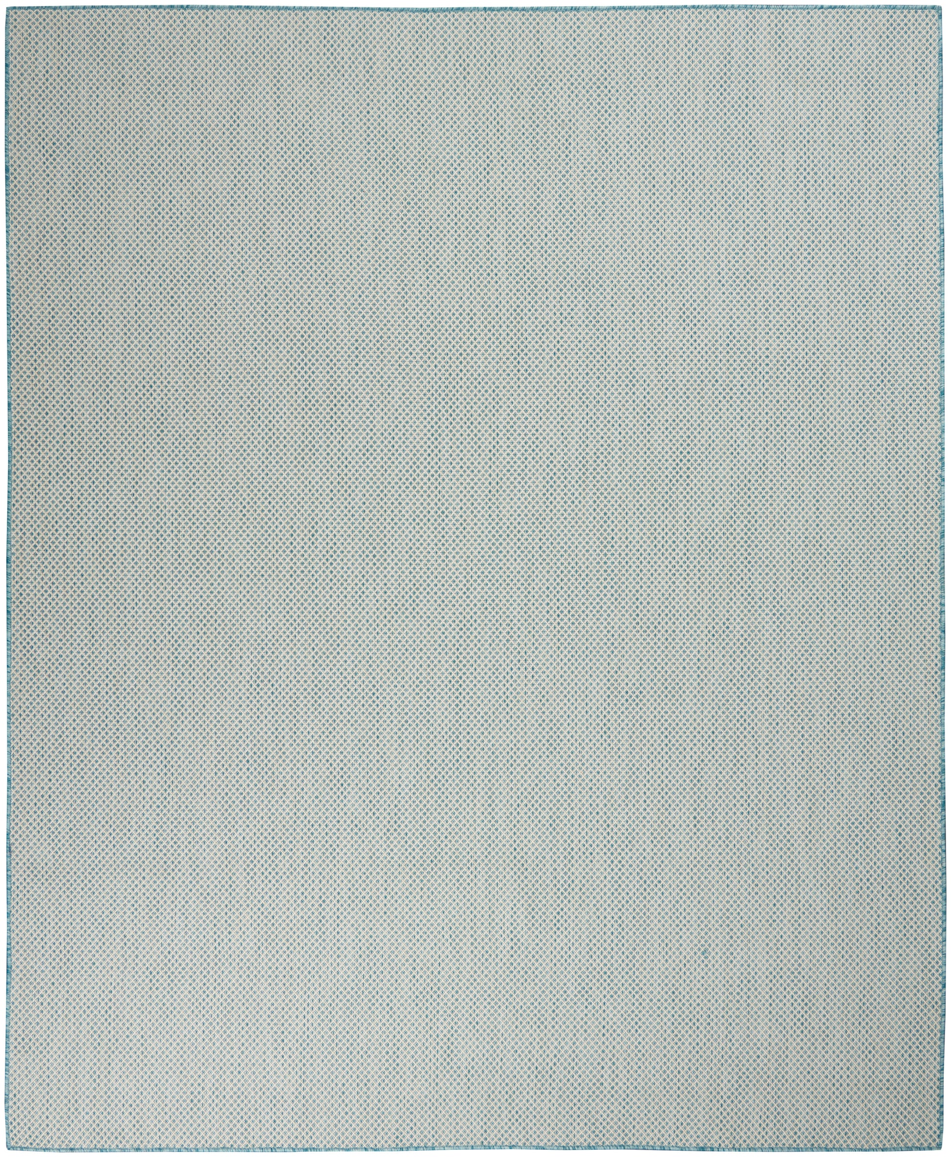 Nourison Home Courtyard  Ivory Aqua  Contemporary