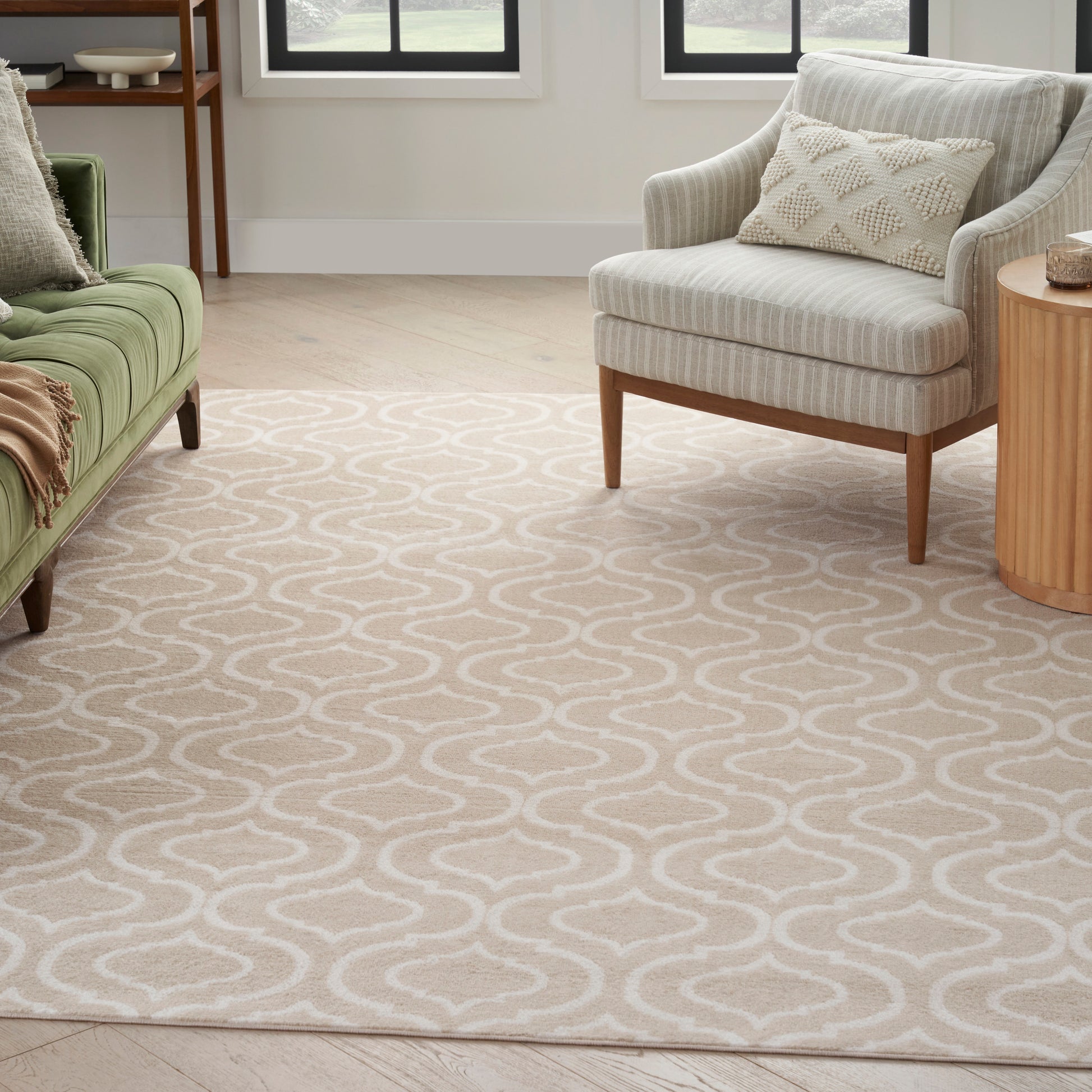 Nourison Home Jubilant  Beige  Transitional