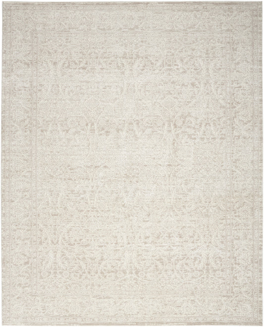 Nourison Home Eco Cycle  Ivory Beige  Traditional