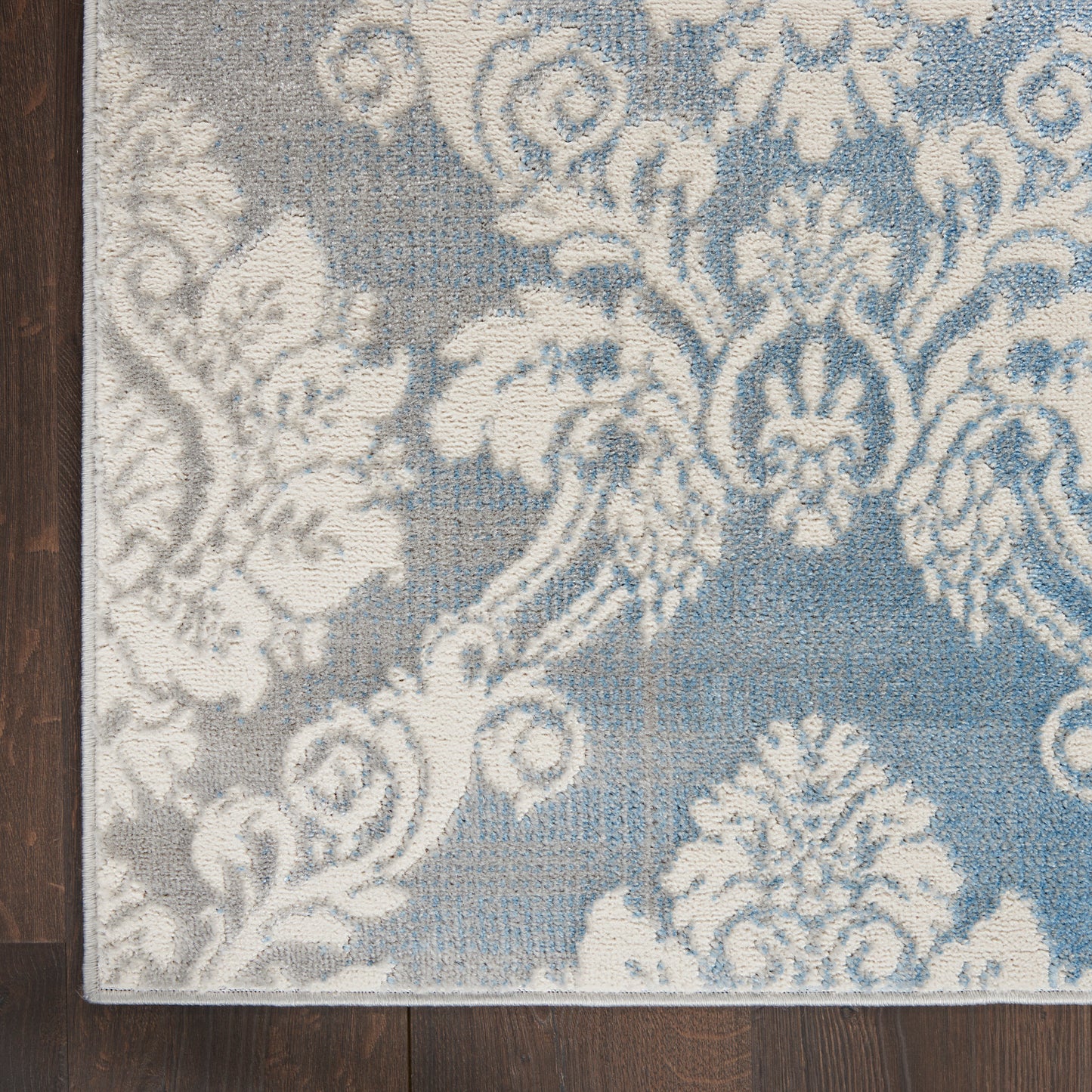 Nourison Home Elation  Ivory Blue  Traditional