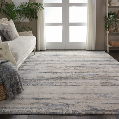 Nourison Home Rustic Textures  Beige Grey  Contemporary