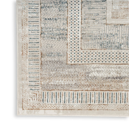 Nourison Home Glitz  Ivory Multicolor  Contemporary