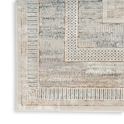 Nourison Home Glitz  Ivory Multicolor  Contemporary