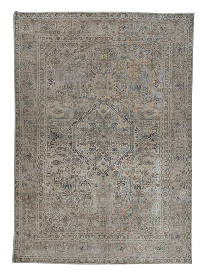 Artisan Penelope  Beige  Vintage Knotted Rug