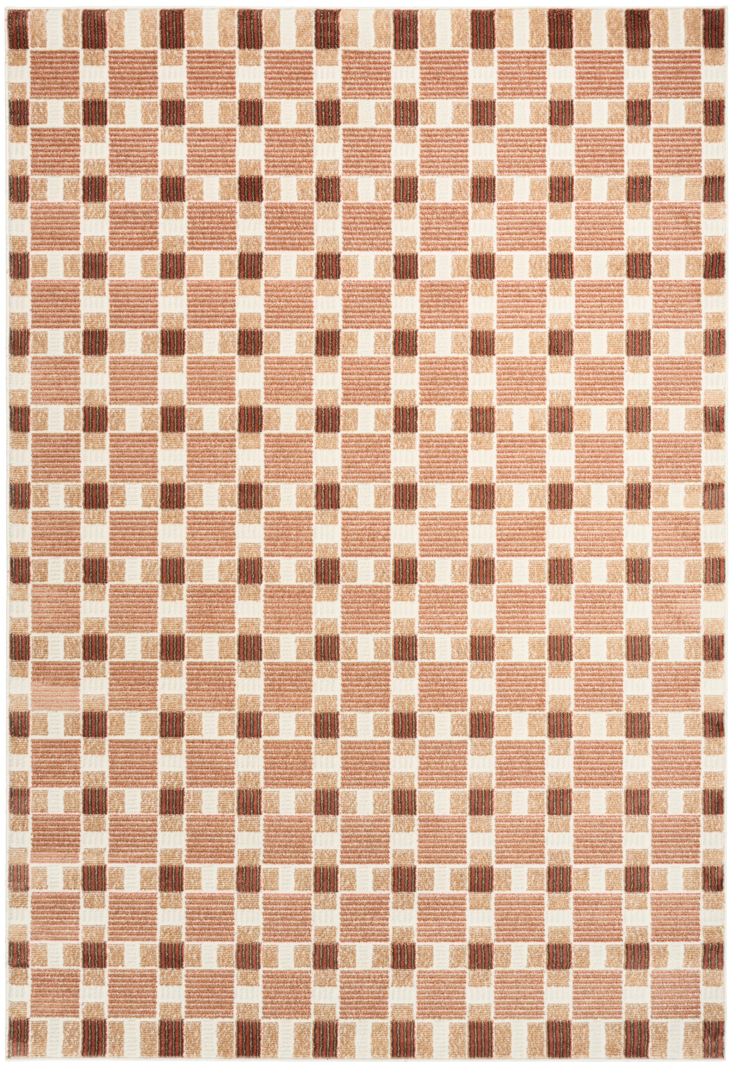 Nourison Home Nordic NRC14 Rust Contemporary Power-loomed Rug