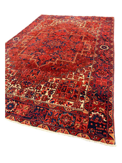 Artisan Persian Traditions Rust Blue Traditional Knotted Rug - Rugs - Artisan - Atlanta Designer Rugs