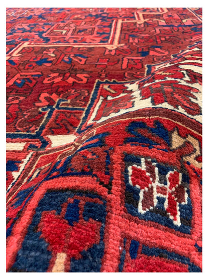 Artisan Persian Traditions Rust Blue Traditional Knotted Rug - Rugs - Artisan - Atlanta Designer Rugs