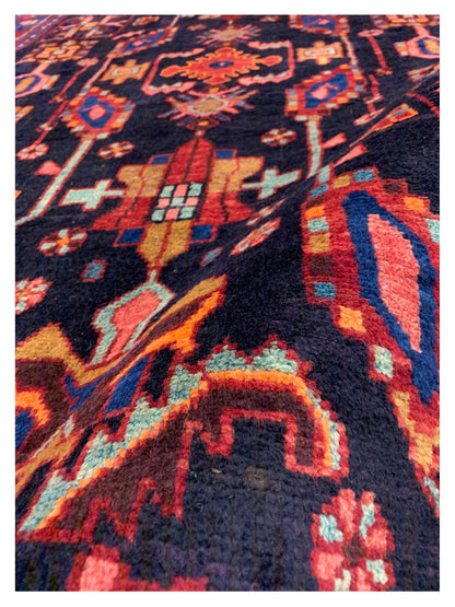 Artisan Persian Traditions Black Red Traditional Knotted Rug - Rugs - Artisan - Atlanta Designer Rugs