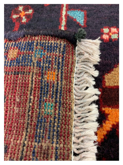 Artisan Persian Traditions Black Red Traditional Knotted Rug - Rugs - Artisan - Atlanta Designer Rugs