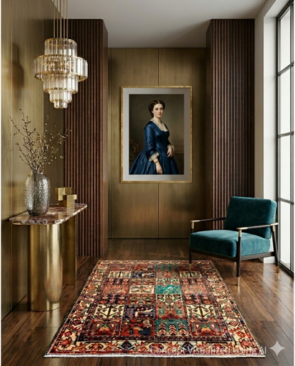 Artisan Persian Traditions Multi Beige Traditional Knotted Rug