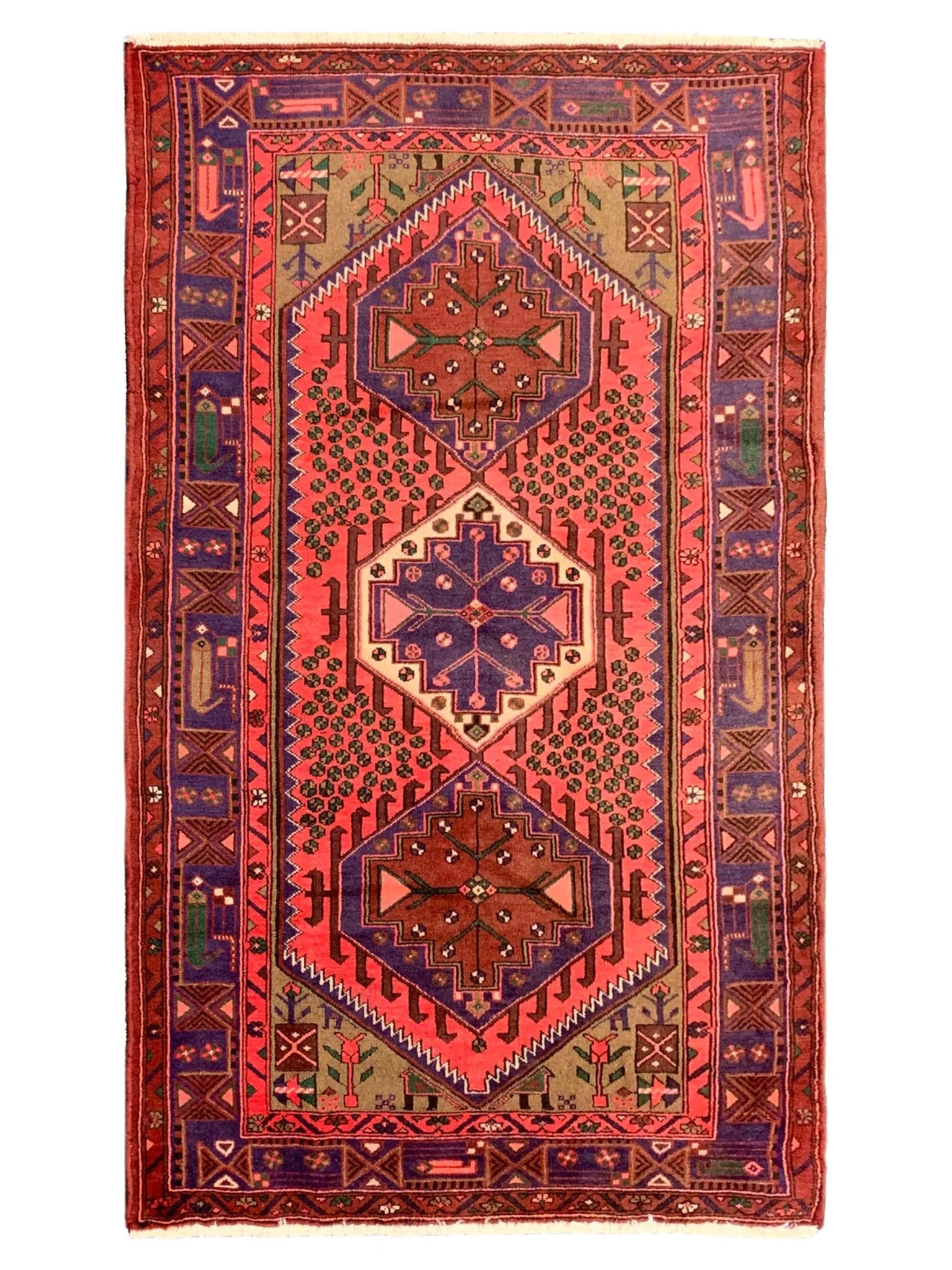 Artisan Persian Traditions Rose Plum Traditional Knotted Rug - Rugs - Artisan - Atlanta Designer Rugs