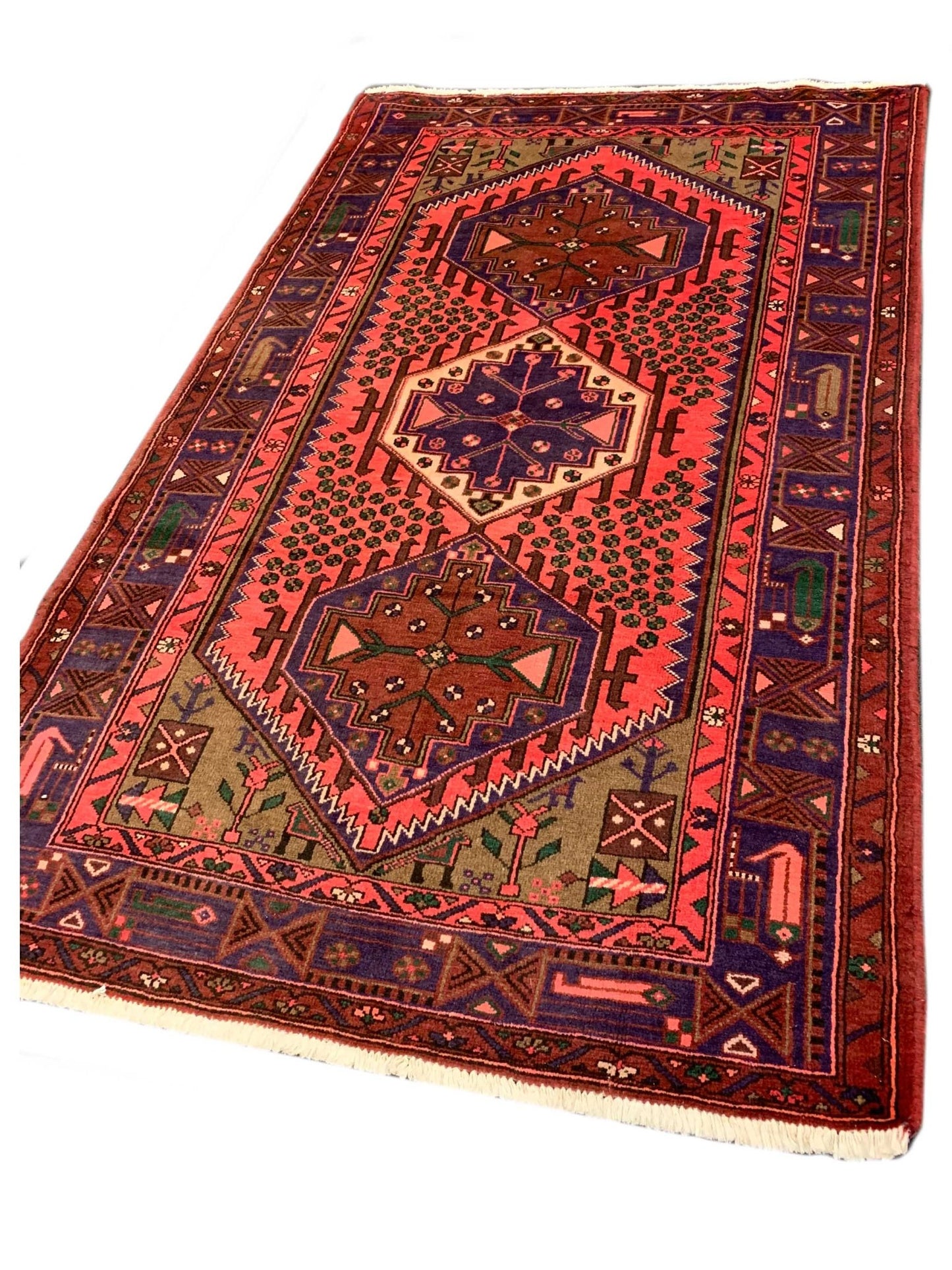 Artisan Persian Traditions Rose Plum Traditional Knotted Rug - Rugs - Artisan - Atlanta Designer Rugs