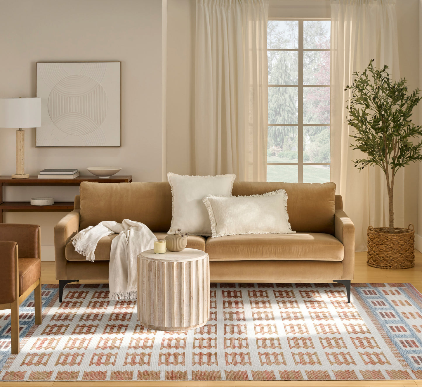 Nourison Home Nordic  Ivory Rust  Contemporary