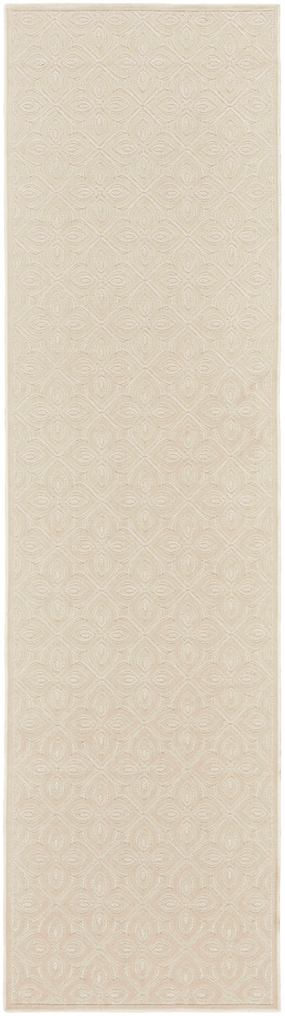 Nourison Home Washable Charm WCH03 Ivory Contemporary Machine Woven Rug