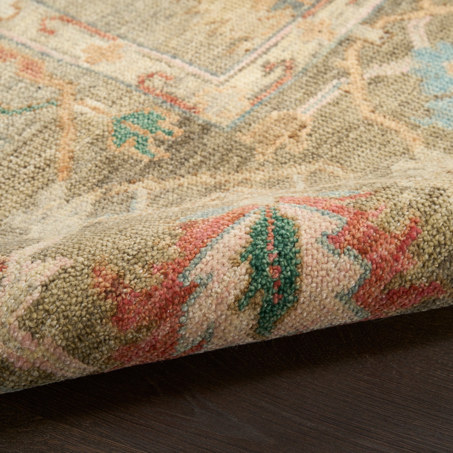 Nourison Home Heritage Vine  Charcoal  Traditional