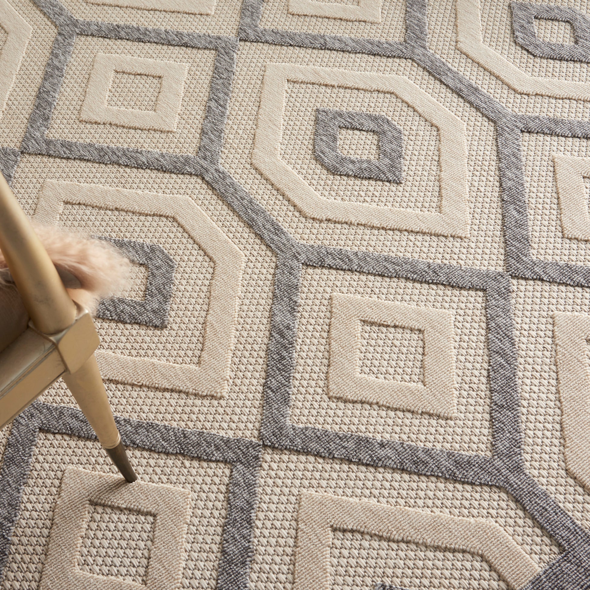 Nourison Home Cozumel  Cream  Contemporary