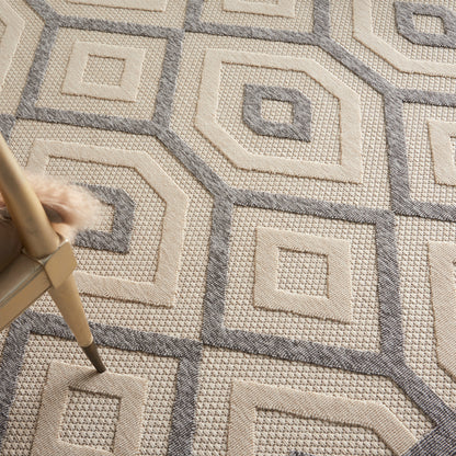 Nourison Home Cozumel  Cream  Contemporary