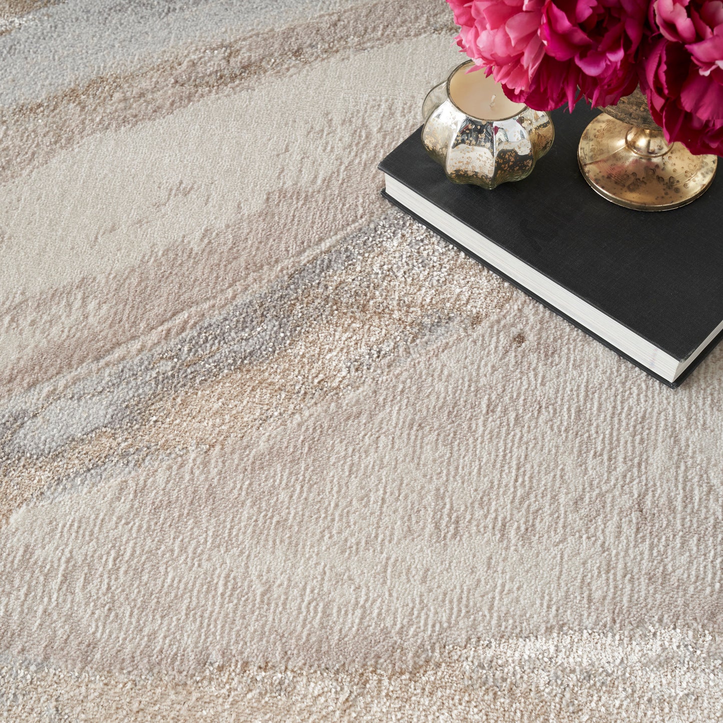 Nourison Home Splash  Beige Grey  Contemporary