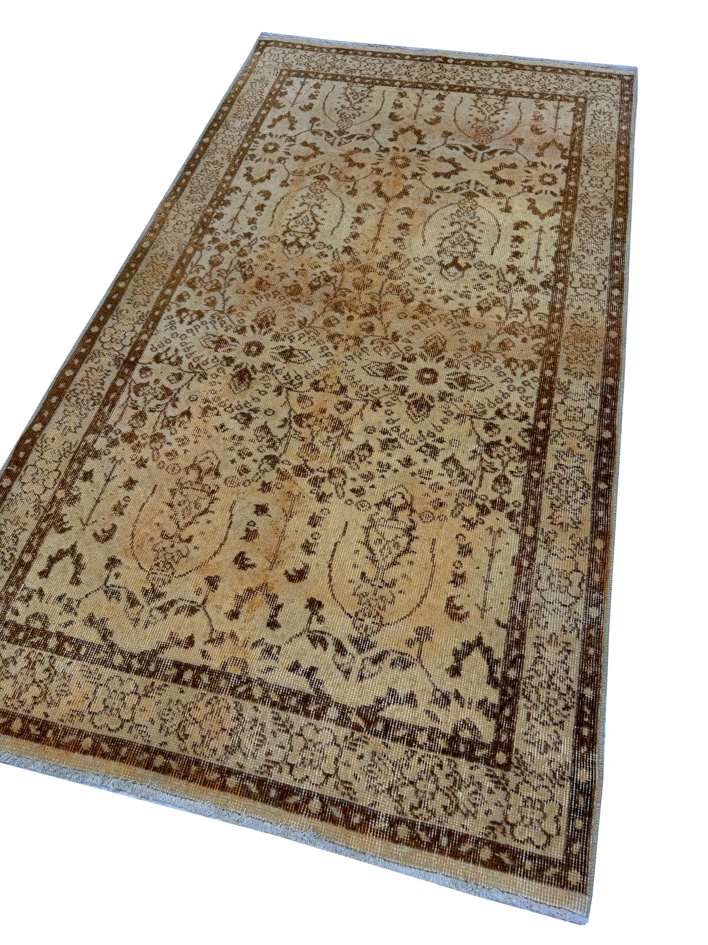 Artisan Angelina  Beige  Vintage Knotted Rug