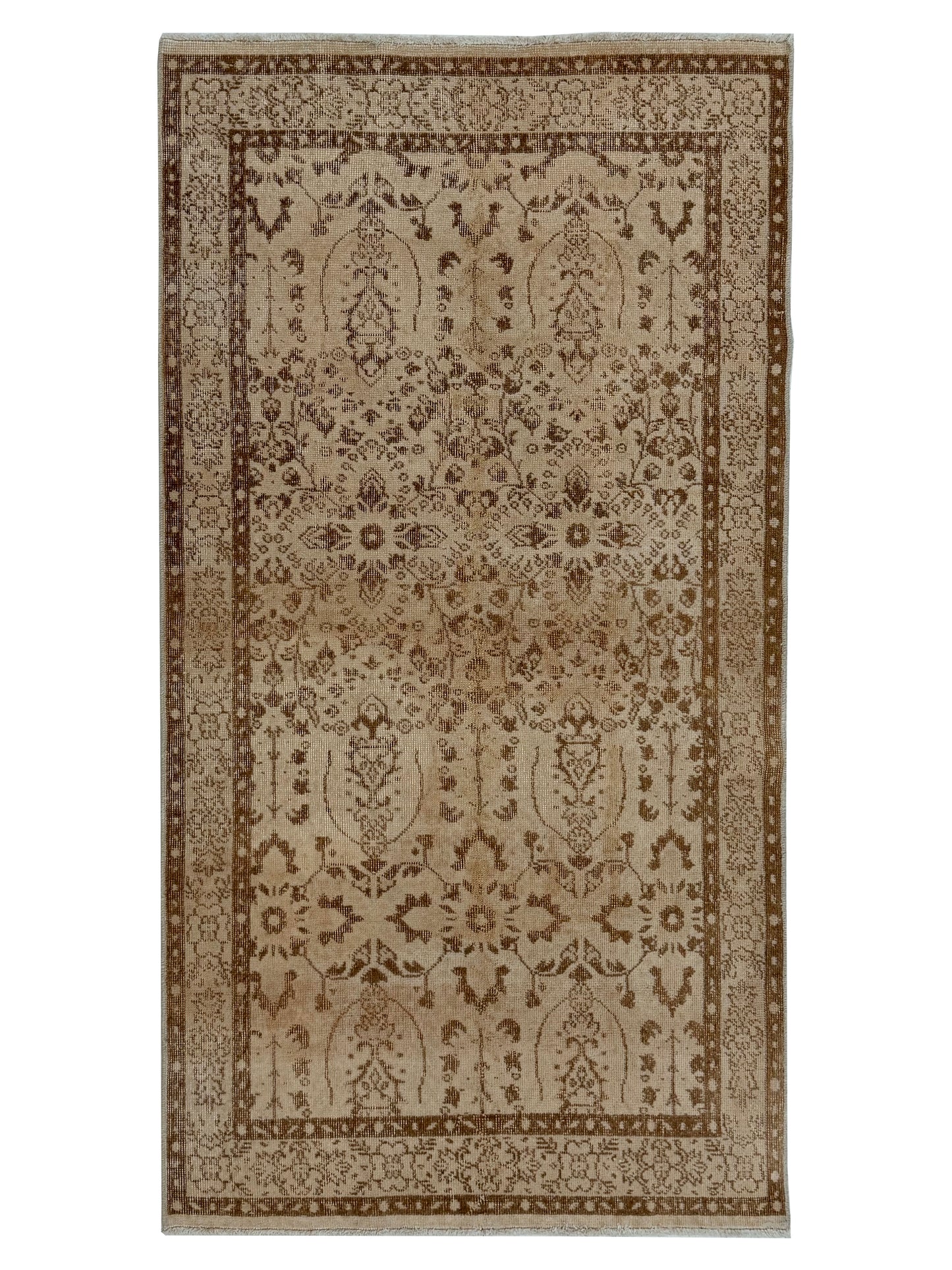Artisan Angelina  Beige  Vintage Knotted Rug
