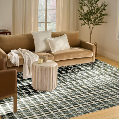 Nourison Home Nordic  Blue Green  Contemporary