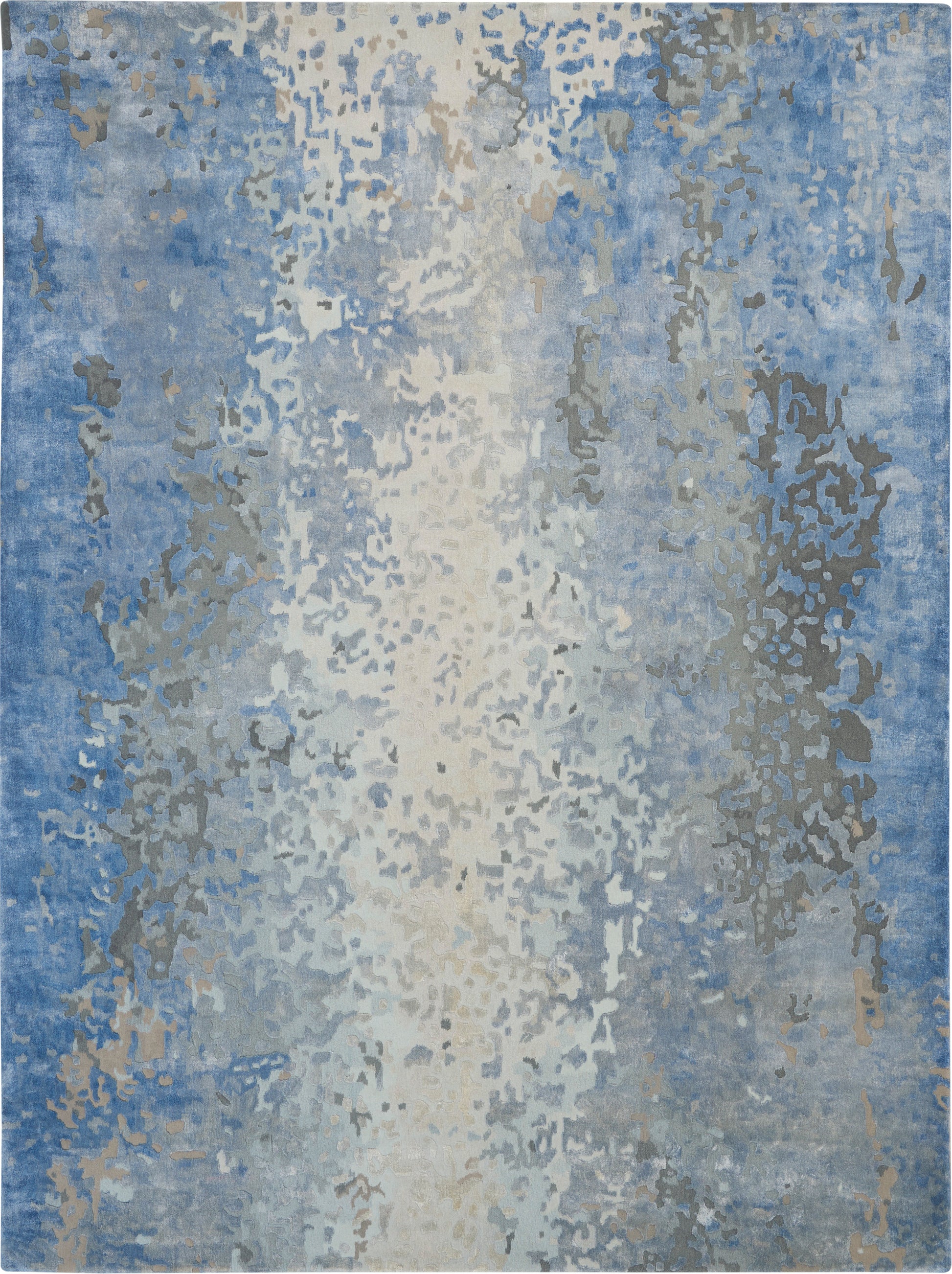 Nourison Home Prismatic  Denim  Contemporary